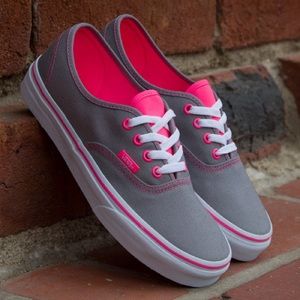 Grey & Pink Vans